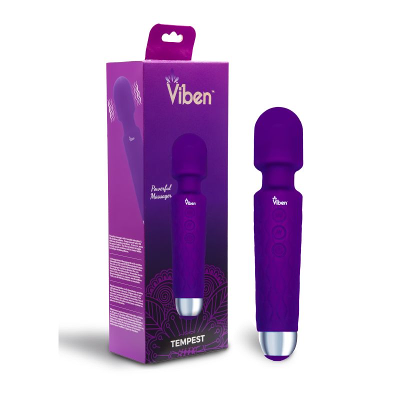 Viben Tempest Travel Wand Massager Violet - Violet