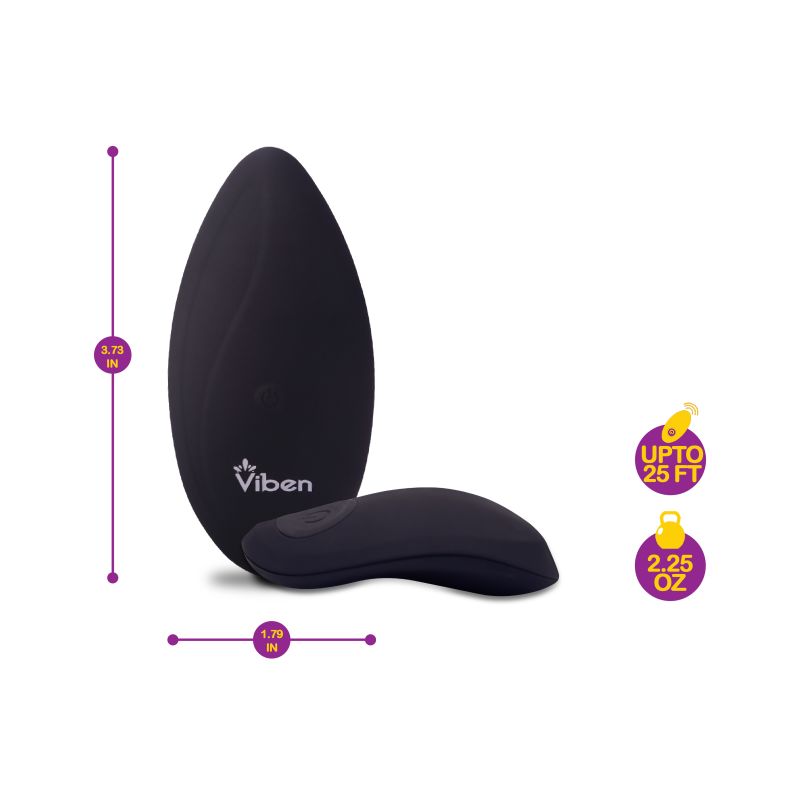Viben Racy Multi Function Panty Vibe w Remote - Black