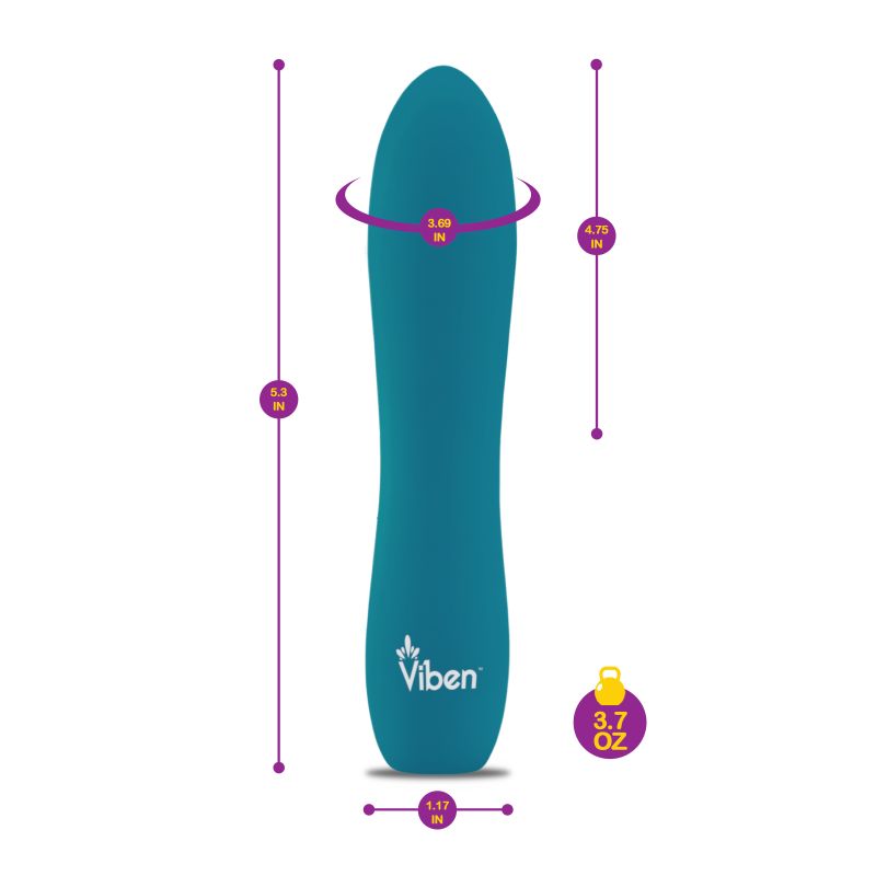 Viben Vivacious Rumble Motor Rechargeable Bullet Ocean - Aqua