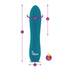 Viben Vivacious Rumble Motor Rechargeable Bullet Ocean - Aqua