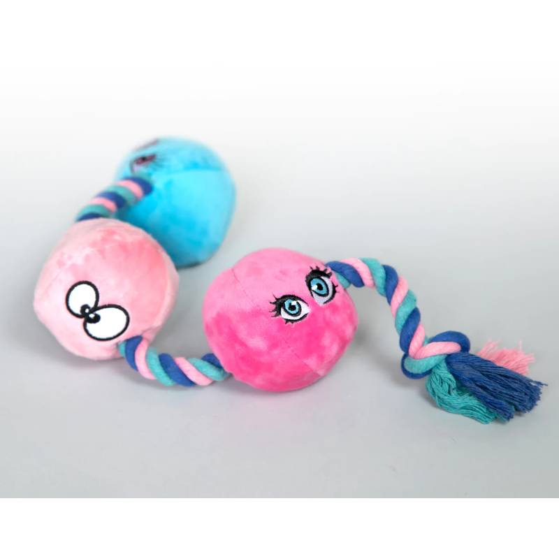 Scruffy Pet Toys Tug Buttons Anal Balls - Pink