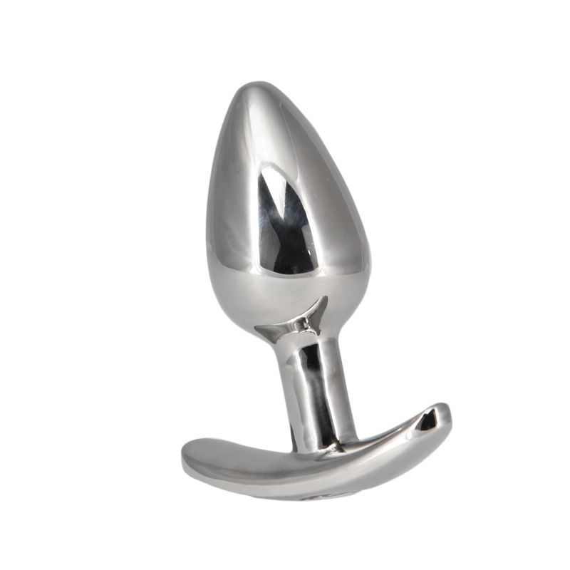 Pillow Talk Sneaky Luxurious Stainless Steel Anal Plug w Swarovski Crystal - Silver