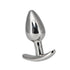 Pillow Talk Sneaky Luxurious Stainless Steel Anal Plug w Swarovski Crystal - Silver