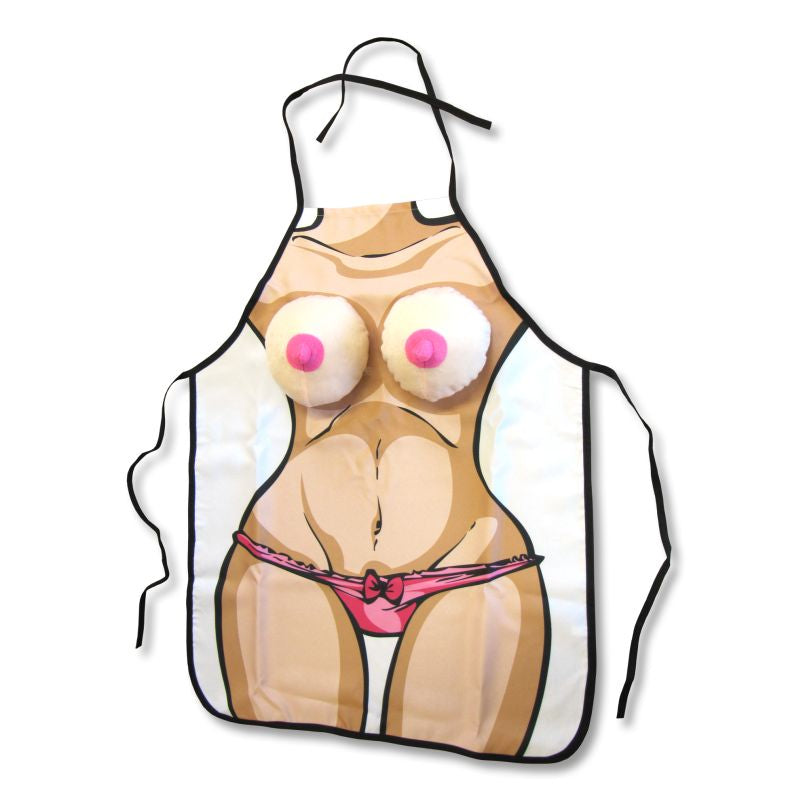 Boobie Apron - White