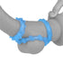 Lumino Play Penis Rings 3 Pc - Blue