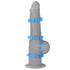 Lumino Play Penis Rings 4 Pc - Blue