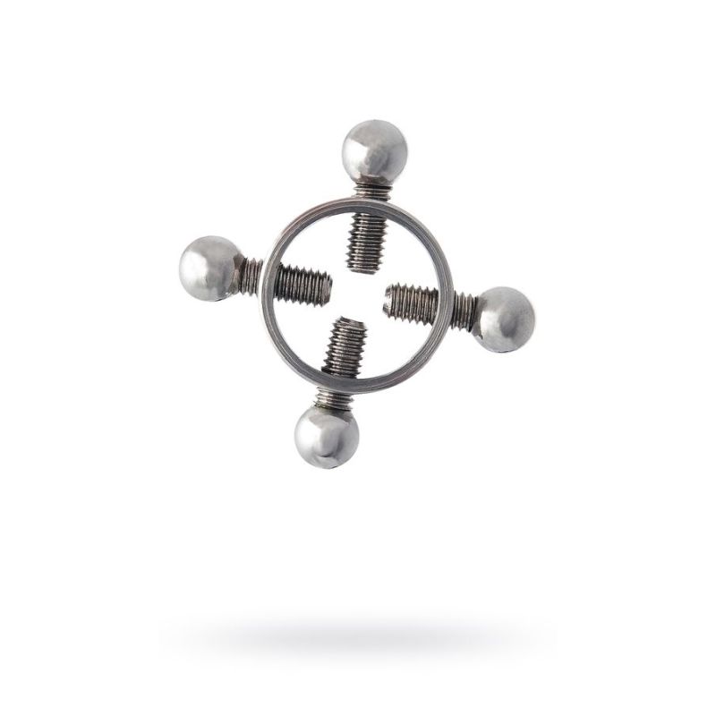 Silver Metal 2 Pc Nipple Clamps  - Silver