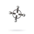 Silver Metal 2 Pc Nipple Clamps  - Silver