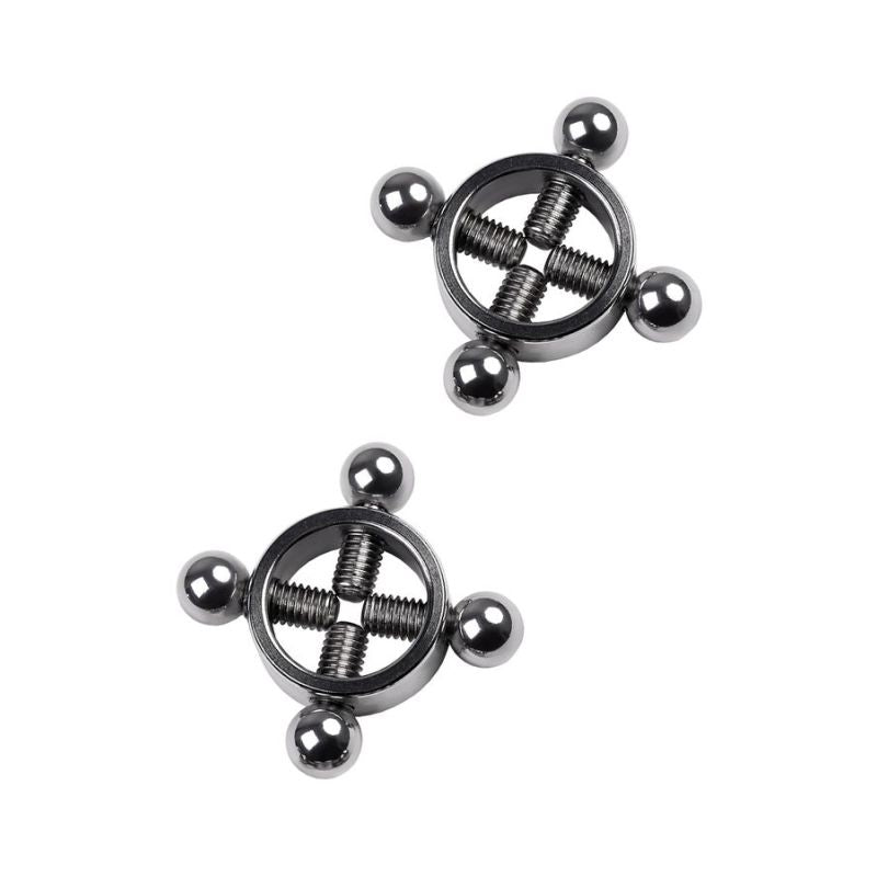 Silver Metal 2 Pc Nipple Clamps  - Silver