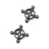 Silver Metal 2 Pc Nipple Clamps  - Silver