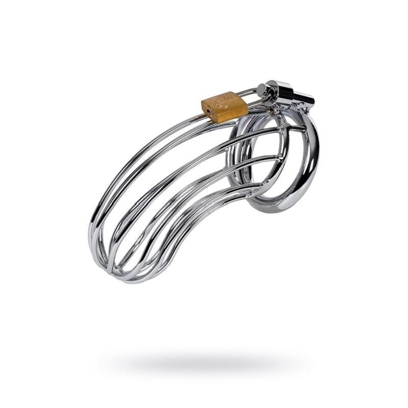 Silver Metal Birdcage Cock Cage - Silver