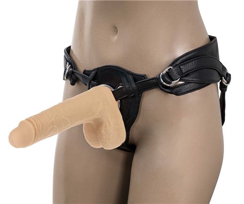 The Freak Vibrating Rotating Dong w Remote - Flesh