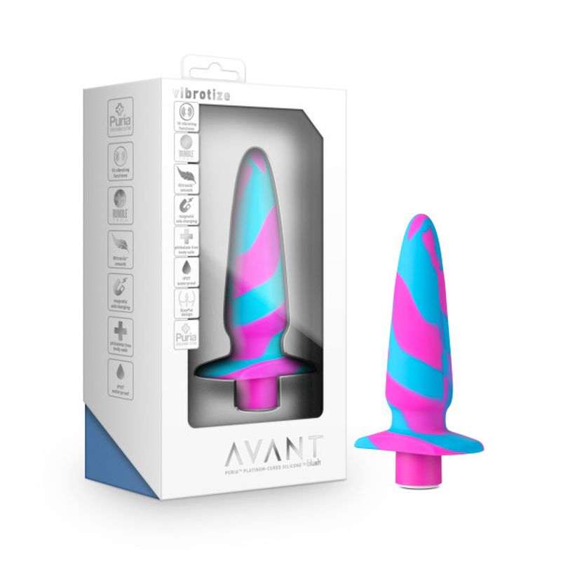 Avant Vibrotize Silicone Mini Anal Vibe Fuchsia - Pink