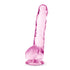 Naturally Yours 8" Crystaline Dildo Rose - Pink