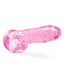 Naturally Yours 8" Crystaline Dildo Rose - Pink