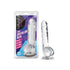 Naturally Yours 8" Crystaline Dildo Diamond - Clear
