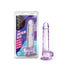 Naturally Yours 7" Crystaline Dildo Amethyst - Purple