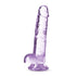 Naturally Yours 7" Crystaline Dildo Amethyst - Purple
