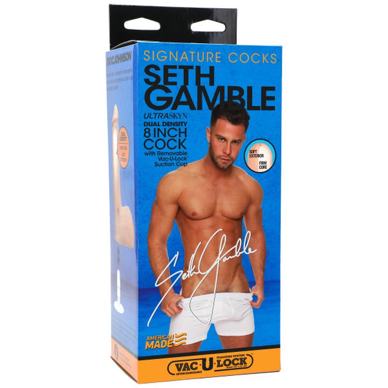 Seth Gamble Ultraskyn Cock Vanilla 8in - Vanilla
