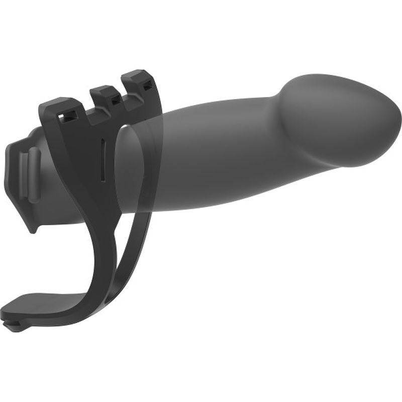 Be Ready 4 Pc Hollow Silicone Strap-On Set  - Black