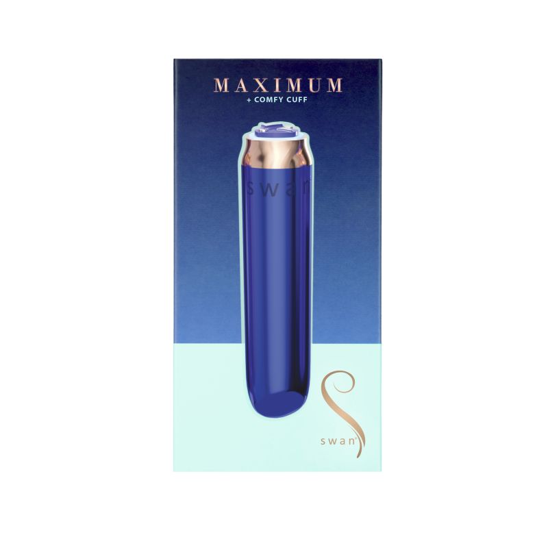 Maximum Comfy Cuff Rechargeable Bullet Blue 