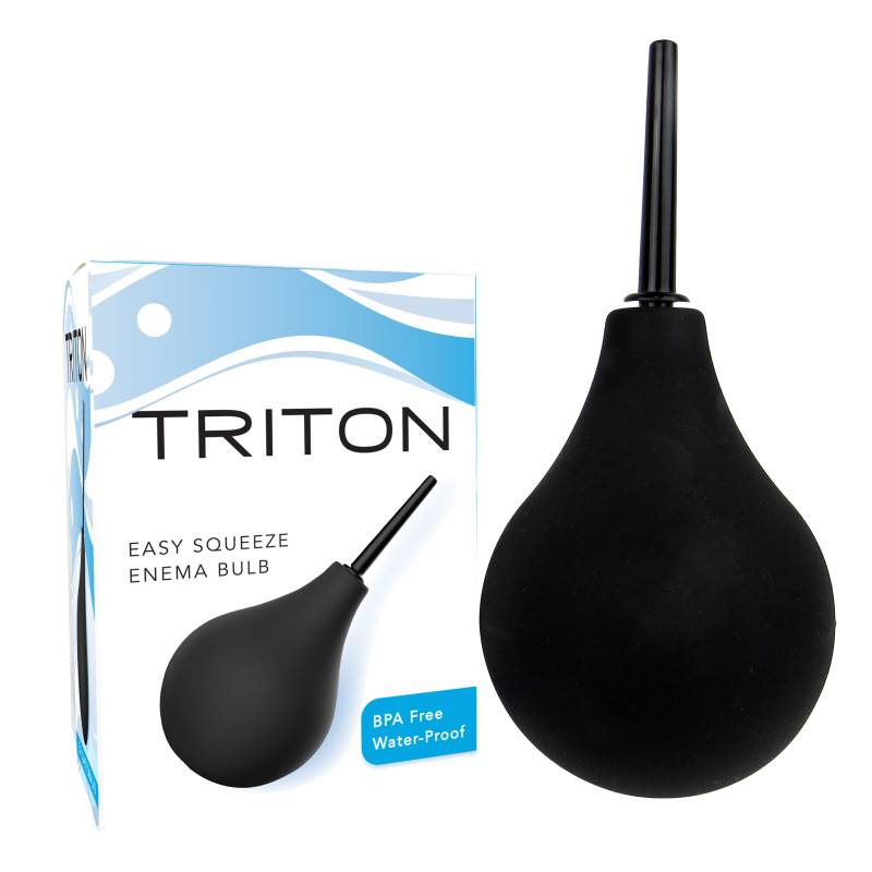 Triton Easy Squeeze Enema Bulb  - Black