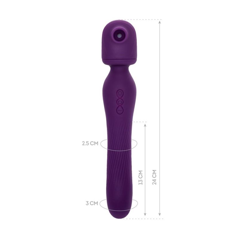 JOS Kisom 2 In 1 Wand Stimulator  - Violet