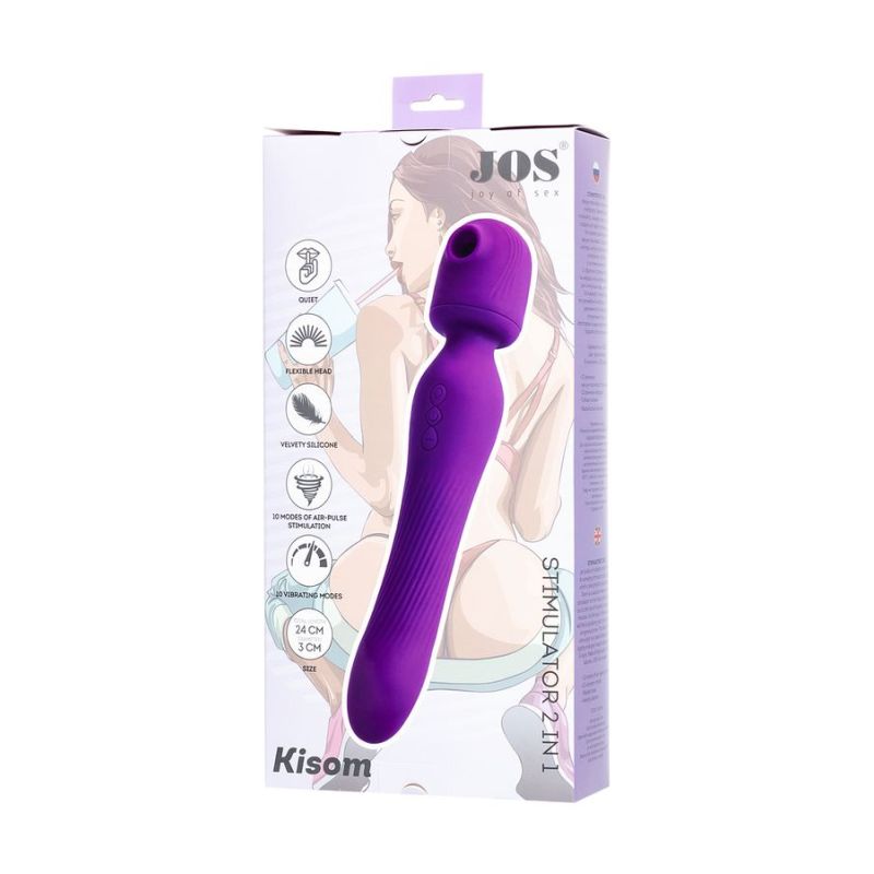 JOS Kisom 2 In 1 Wand Stimulator  - Violet