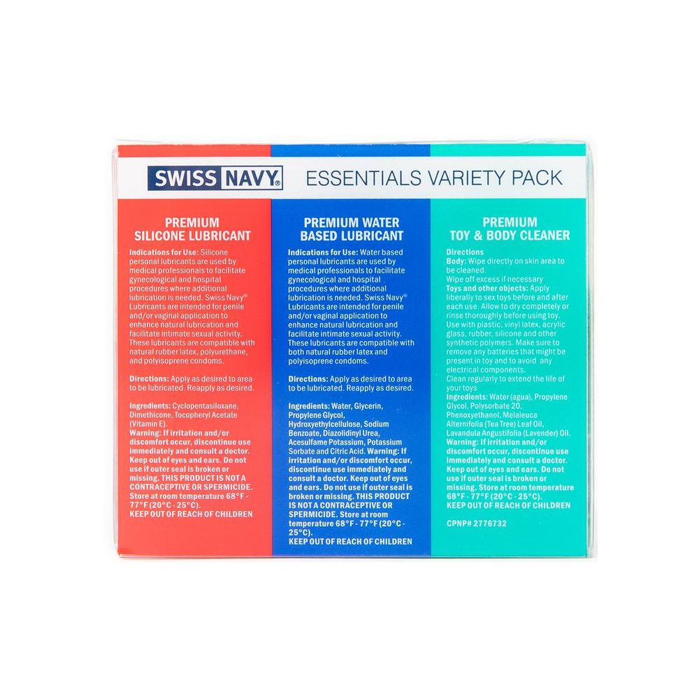 Swiss Navy Essentials 30ml Lubricant Travel Kit