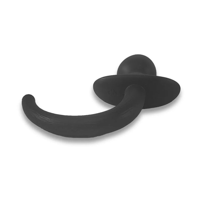 Woof Hyper Soft Silicone Puppy Tail Plug - Black