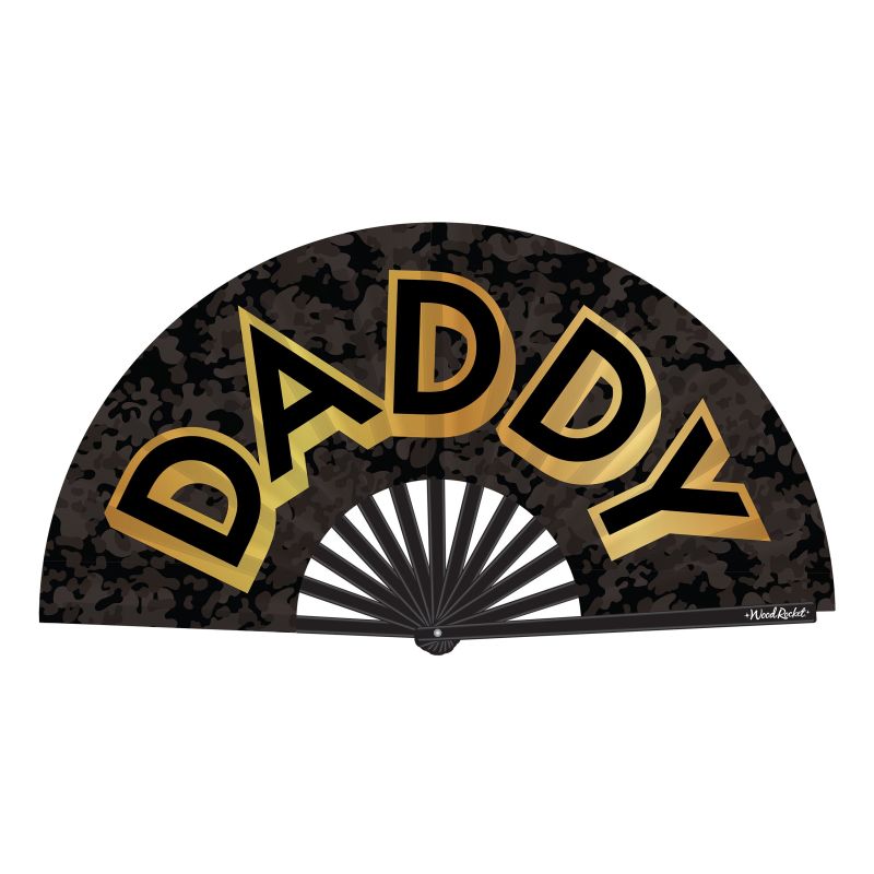 Daddy Folding Fan  - Black