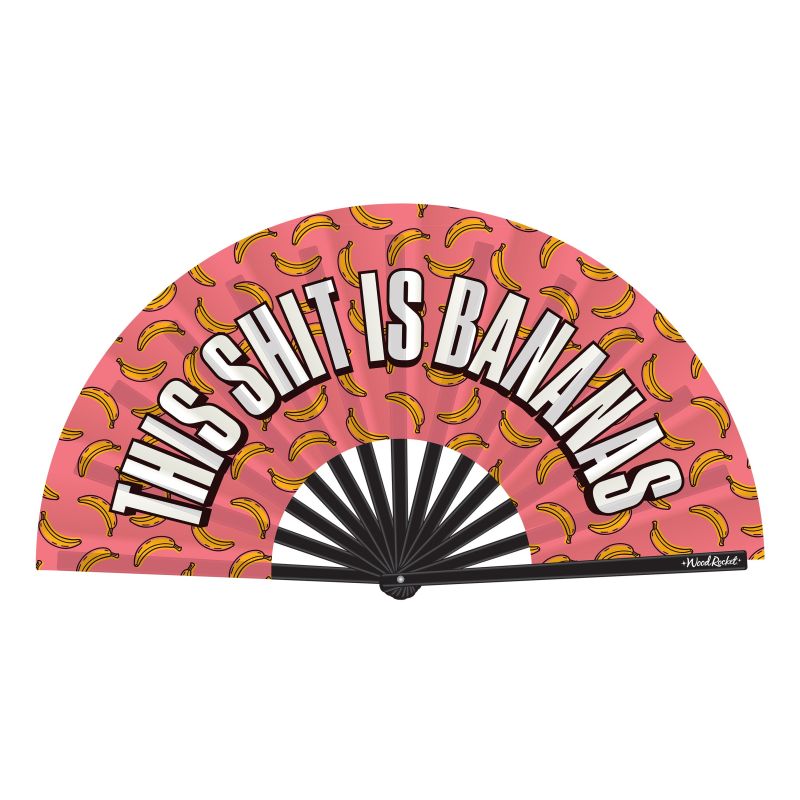 This Shit Is Bananas Folding Fan  - Mixed