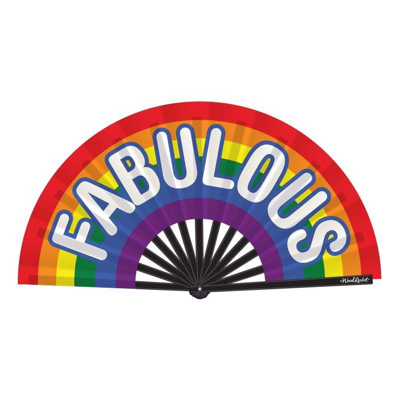 Fabulous Folding Fan  - Rainbow