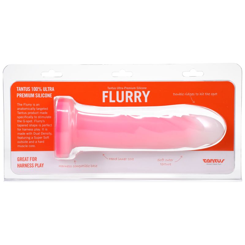 Flurry Dual Density Dildo Rose Quartz - Pink