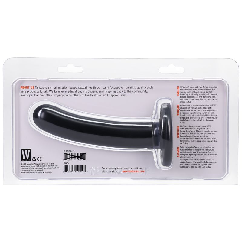 Silk Dildo Medium Onyx - Black
