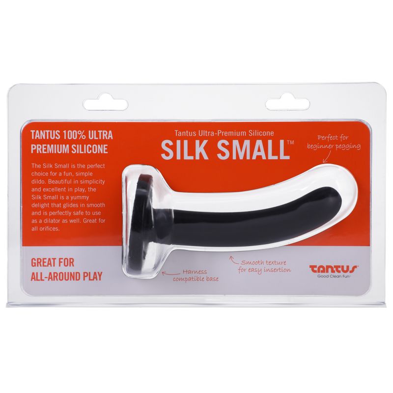 Silk Dildo Small Onyx - Black