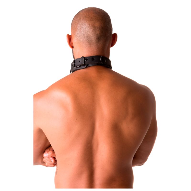 Neoprene Bondage Collar  - Black