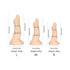 Sphinx Liquid Silicone Dildo Medium - Beige