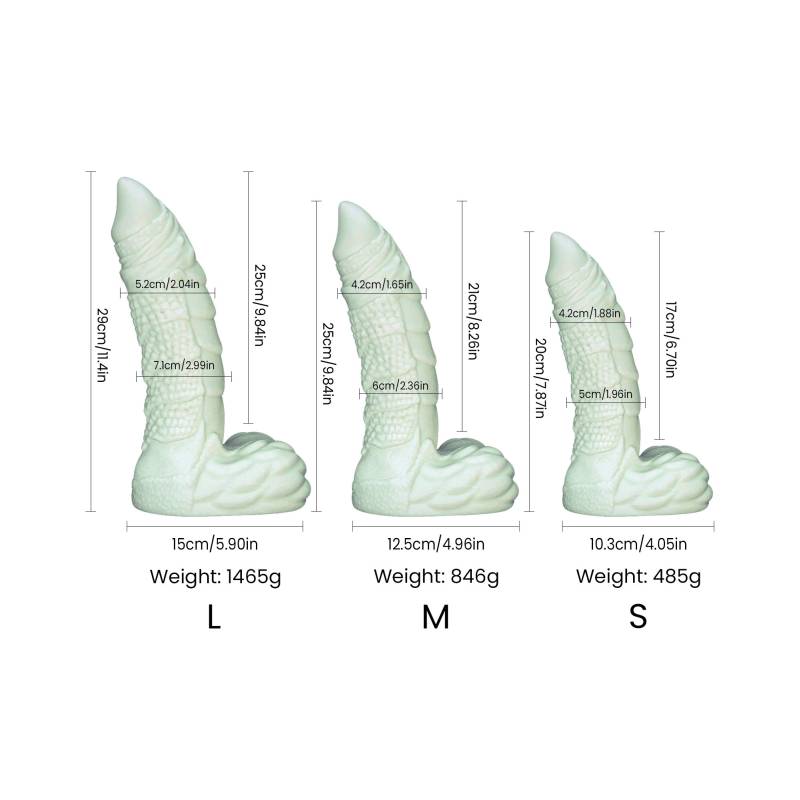 Willie Liquid Silicone Dildo Medium - Green