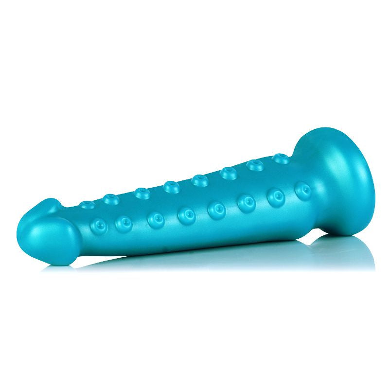 OctoCock Liquid Silicone Dildo Medium - Silver