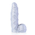 Fetishique Liquid Silicone Dildo Medium - Silver