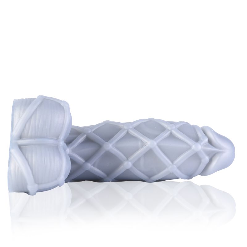 Fetishique Liquid Silicone Dildo Medium - Silver