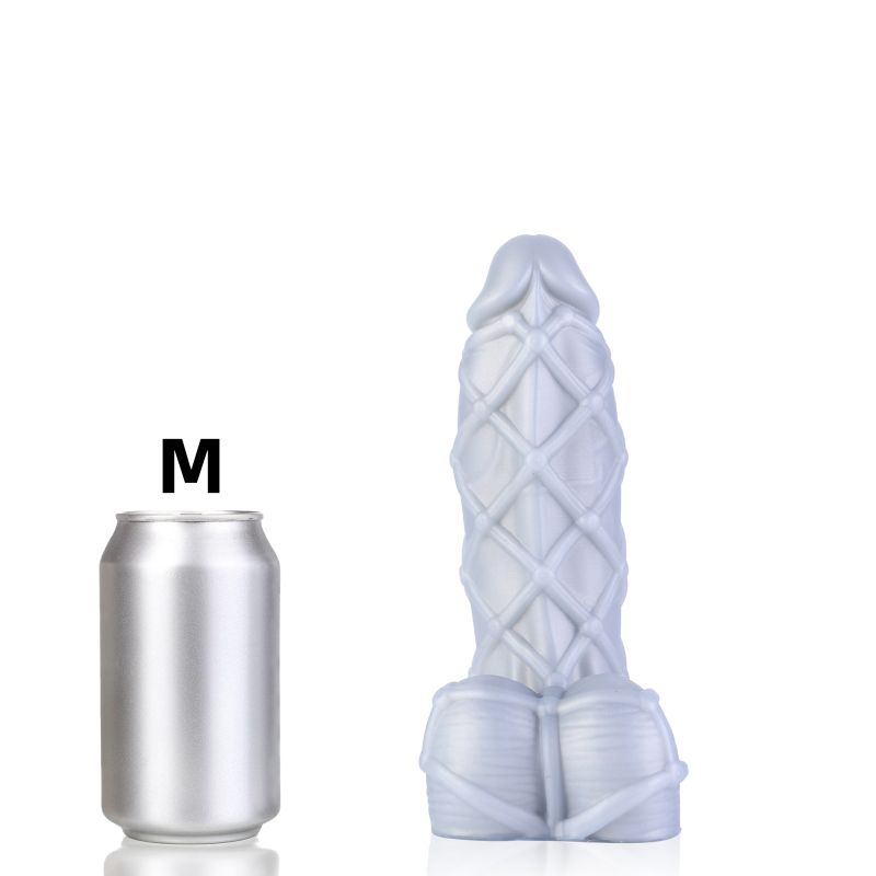 Fetishique Liquid Silicone Dildo Medium - Silver
