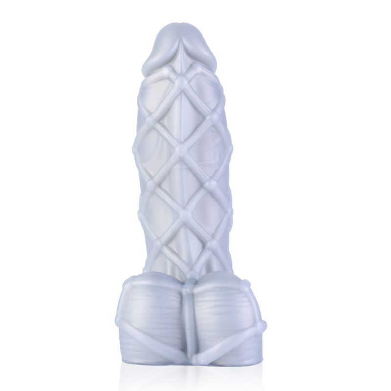 Fetishique Liquid Silicone Dildo Medium - Silver