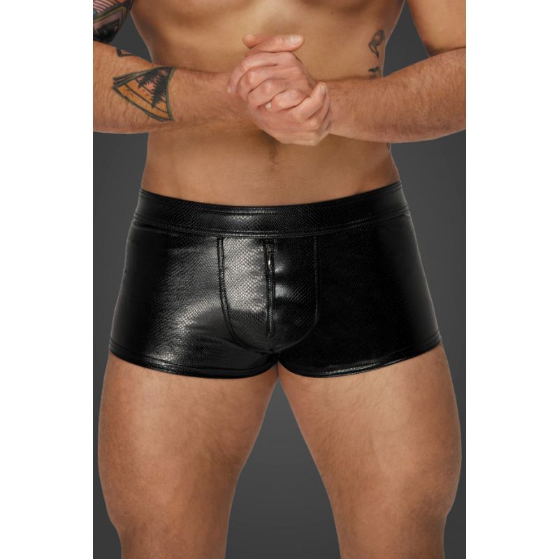 Snake Wetlook Short Shorts 