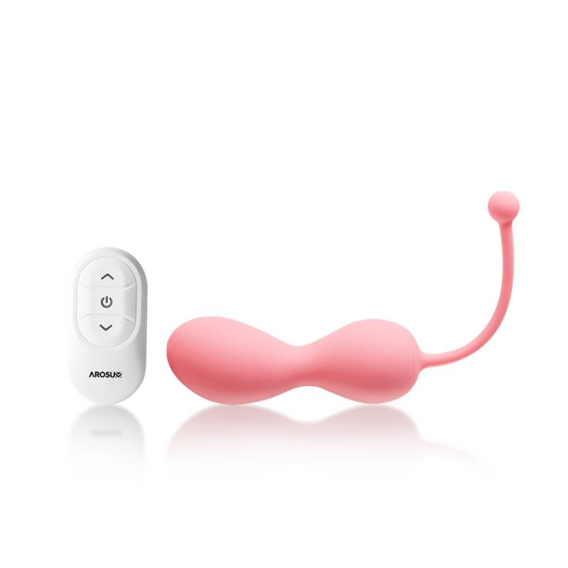 Kegelator Duo Vaginal Balls Come Hither Stimulator with Remote - Pink