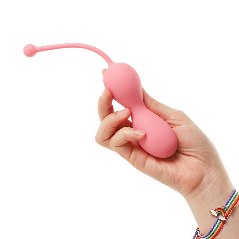 Kegelator Duo Vaginal Balls Come Hither Stimulator with Remote - Pink