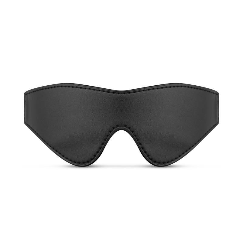 Faux Leather Blindfold Black