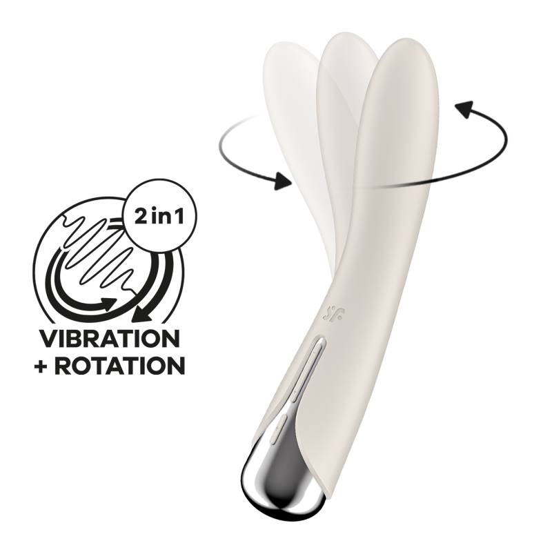 Satisfyer Spinning Vibe 1 Beige - Beige