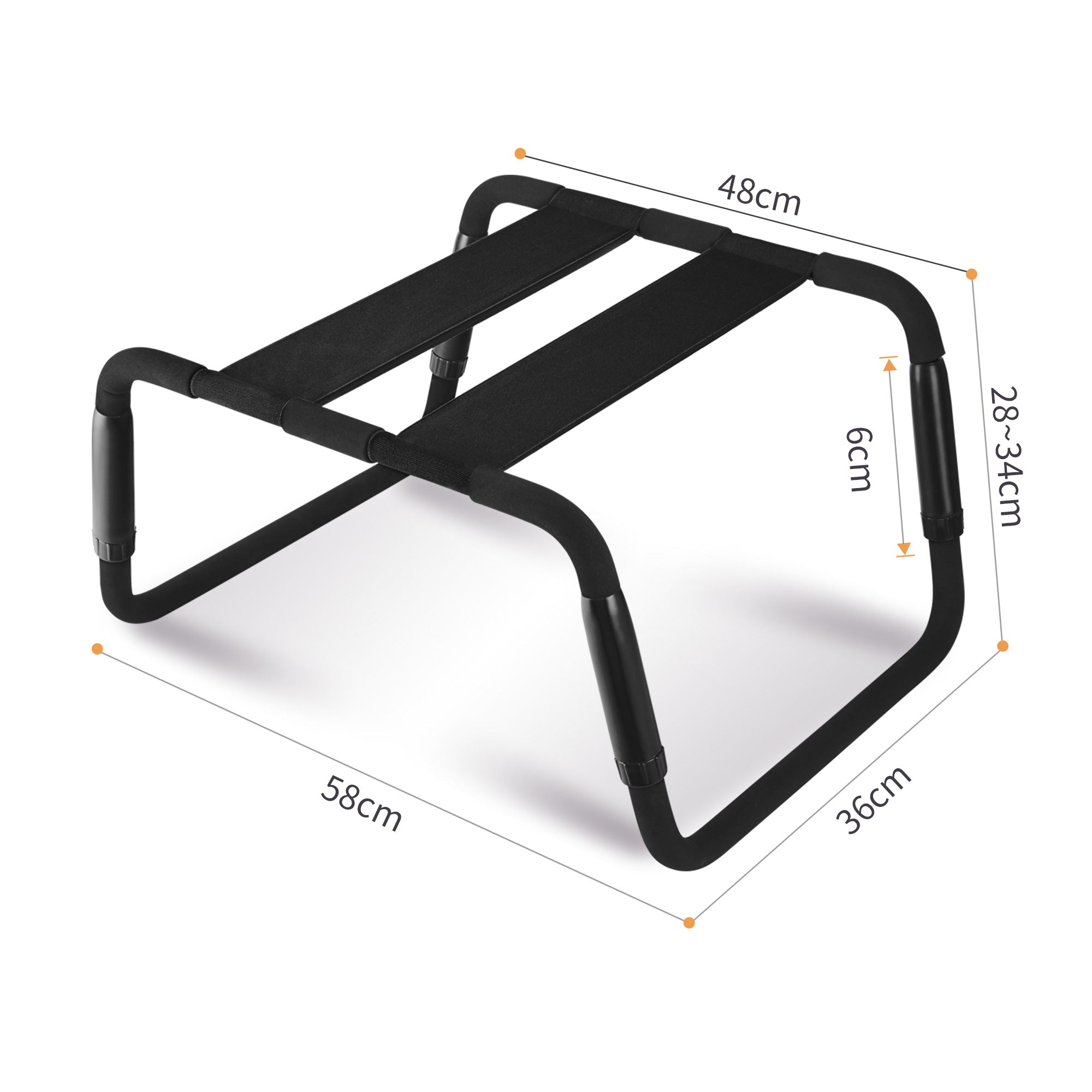 Sex Chair Adjustable Height Black